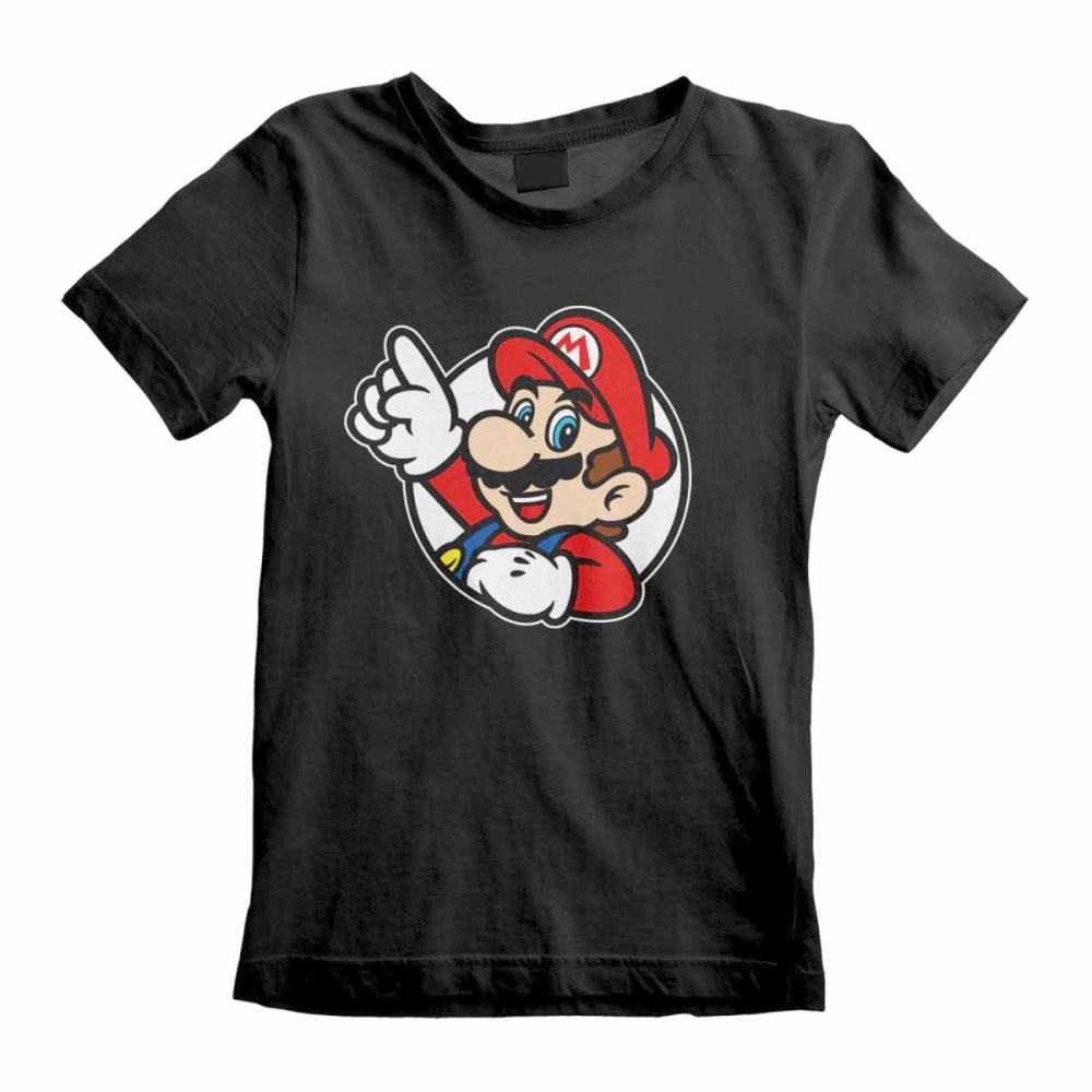 Nintendo Super Mario - It's A Me Mario Kinder T-shirt - Zwart